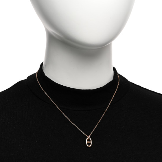 （HERMES）Farandole pendant PM Hermes Farandole Pendant PM Necklace 18K Rose Gold Hardware