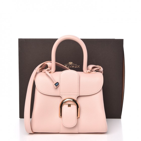ハンドバッグ DELVAUX Brillant mini silk pink Delvaux Brillant MIni Pink Nakuru + Strap ○ Labellov ○ Buy