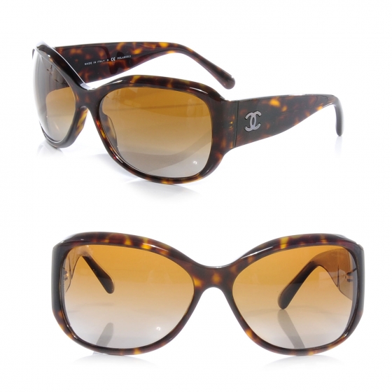 CHANEL CC Logo Sunglasses 5226 Brown 55757 | FASHIONPHILE