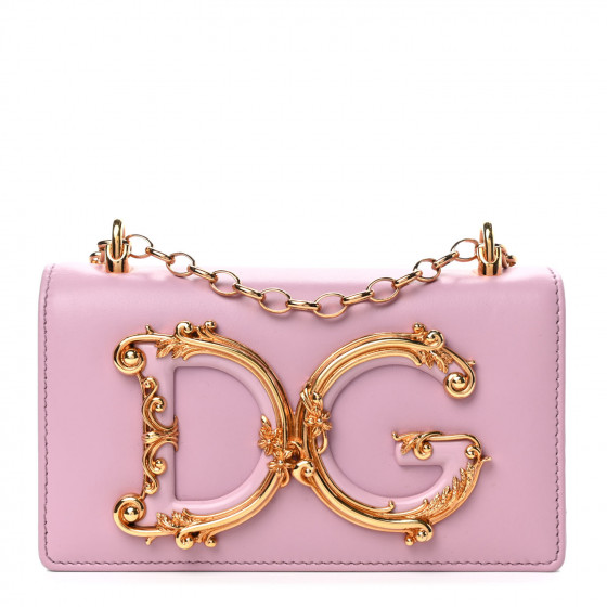 DOLCE&GABBANA Shoulder Bags ピンク DOLCE GABBANA Nappa DG Girls Shoulder Bag Pink 1421347