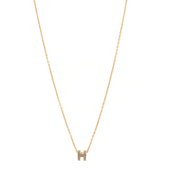 ★Hermes★(W) Mini Pop H Pendant★Gold & Marron Glace Mini Pop H pendant | Hermès USA