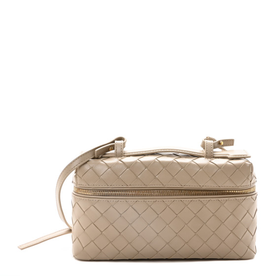 【関税込み】Bottega Veneta ベージュ Bang Bang バッグ BOTTEGA VENETA Calfskin Intrecciato Bang Bang Vanity Case