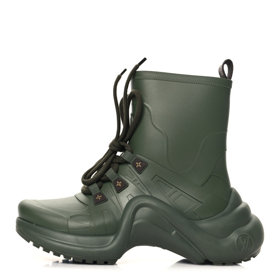 louis vuitton green boots