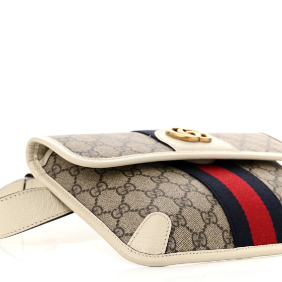 GUCCI GG Supreme Monogram Web Small Ophidia Belt Bag 80 32