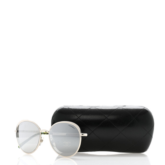 CHANEL Round Spring Sunglasses 4206 Silver 1671675