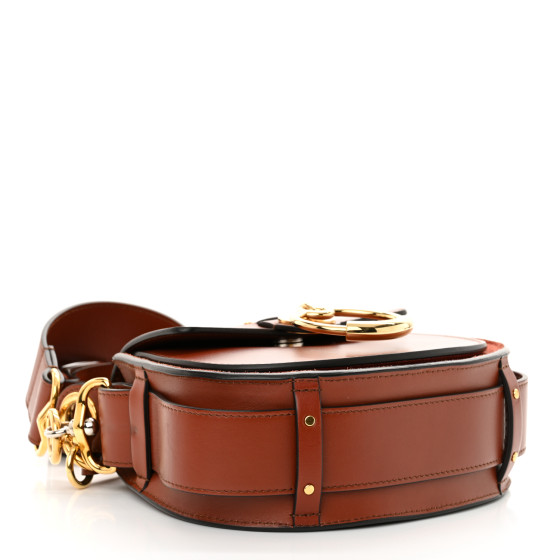 ショルダーバッグ・ポシェット Chloe Small Tess Bag Brown Chloé Small Tess Bag in Shiny & Suede Leather in Sepia brown