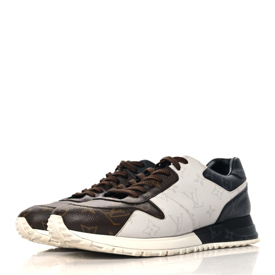 LOUIS VUITTON Monogram Mix Mens Run Away Sneakers 8.5 Ebene