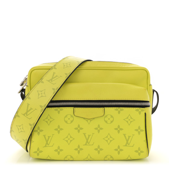 LOUIS VUITTON Taiga Monogram Outdoor Messenger Yellow