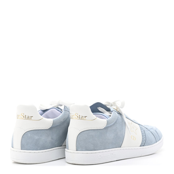 スニーカー Dior Star Suede Calfskin & Calfskin Sneaker CHRISTIAN DIOR Calfskin Suede Dior Star Low Top Sneakers 38