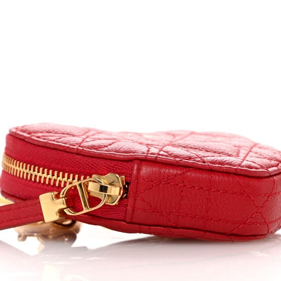 バッグ DiorDioramour  Caro Heart Pouch Dior Caro DiorAmour Heart Pouch Calf Beige | SACLÀB