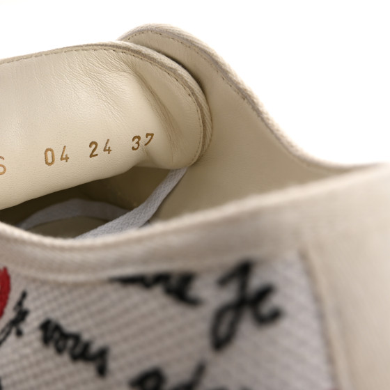 DIOR靴 CHRISTIAN DIOR Canvas Dioramour Walk'N'Dior Low Top Sneakers