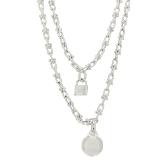 TIFFANY Sterling Silver HardWear Wrap Necklace 1639250
