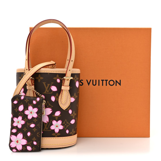 桜カラー☆【LOUIS VUITTON】LV × TM ナノ・バケット LOUIS VUITTON LV X TM Monogram Cherry Blossom Nano Bucket