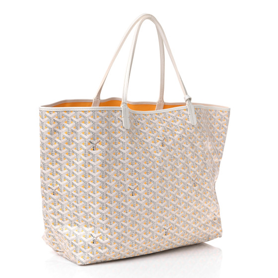 GOYARD Goyardine Saint Louis Claire Voie GM White Yellow
