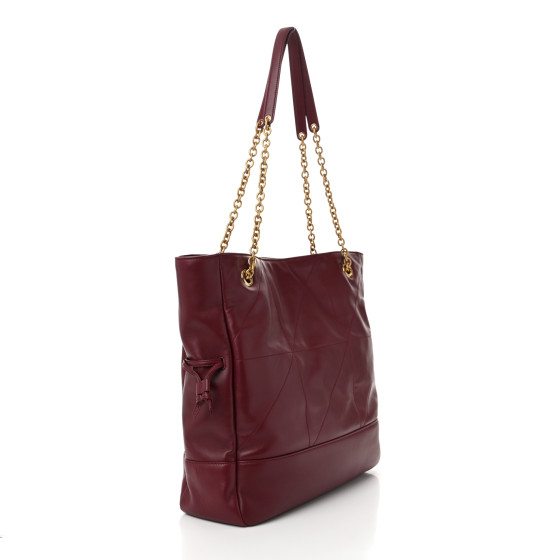 ◆SAINTLAURENT◆ ジェイミー トート（ラムスキン） BORDEAUX SAINT LAURENT Lambskin Jamie Medium Shopping Tote Bordeaux