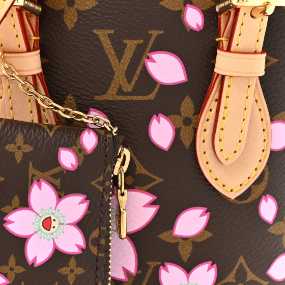 LOUIS VUITTON LV X TM Monogram Cherry Blossom Nano Bucket