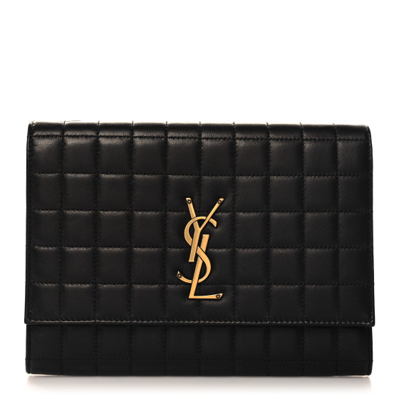 【関税＆送料込み】Saint Laurent Cassandre MatelassAC Flap CASSANDRE MATELASSÉ FLAP POUCH in grain de poudre leather