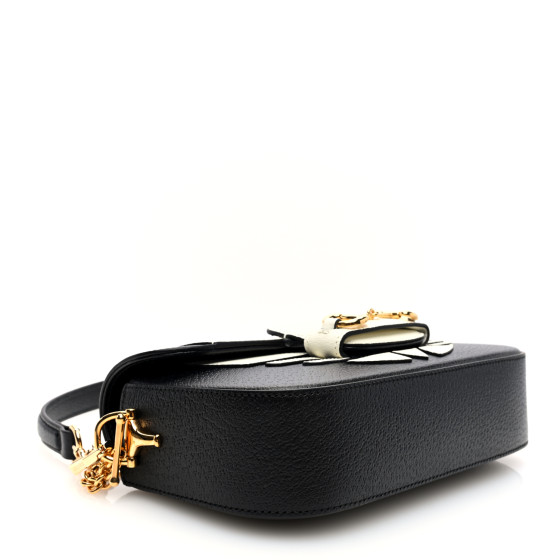 GUCCI X ADIDAS Textured Dollar Calfskin Web Small Trefoil