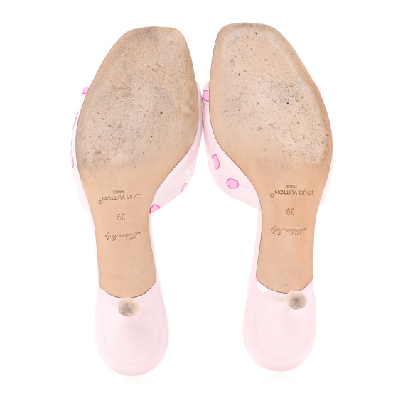 LOUIS VUITTON LV X TM Lambskin Neo 6AM Mules 39 Light Pink