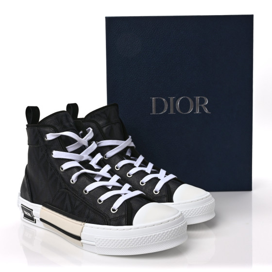 CHRISTIAN DIOR Canvas CD Diamond Mens B23 High Top Sneakers