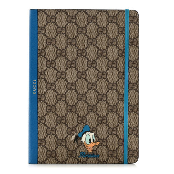 GUCCI ディズニーノート GUCCI X DISNEY GG Supreme Monogram Textured Dollar Calfskin