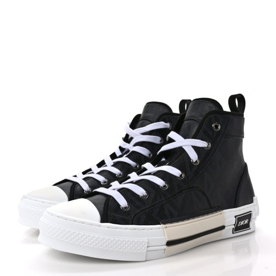 CHRISTIAN DIOR Canvas CD Diamond Mens B23 High Top Sneakers