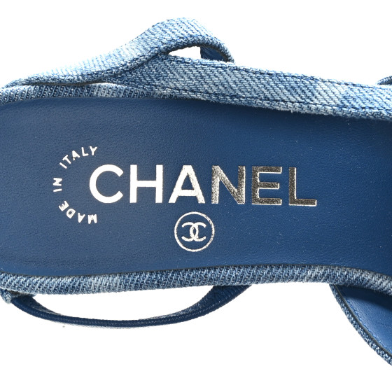 夏☆さわやかブルー♡【CHANEL】サンダル デニム CCロゴ org.jpg