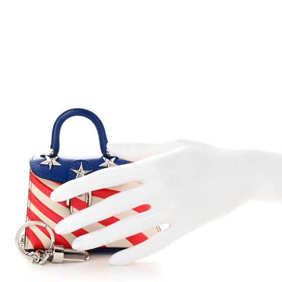 DELVAUX Box Calfskin Wonder Woman Mini Brillant Bag Charm