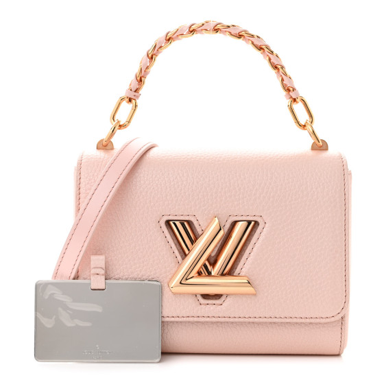 Louis Vuitton ストラップ ベージュ ピンク LOUIS VUITTON Iridescent Grained Calfskin Summer Splash