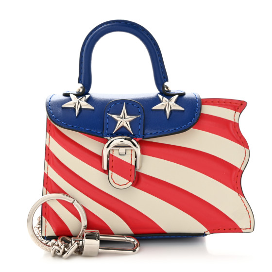 DELVAUX Box Calfskin Wonder Woman Mini Brillant Bag Charm