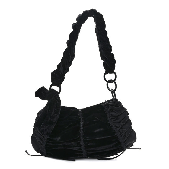 AW1998 PRADA Velvet drawstring bag