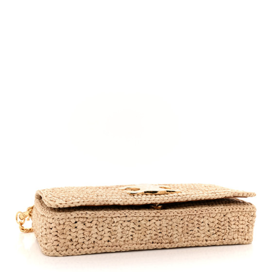 関税込 ハンドバッグ CELINE MULTIPOCHETTE IN RAFFIA handbag CELINE Raffia Calfskin Multipochette Natural 1500444