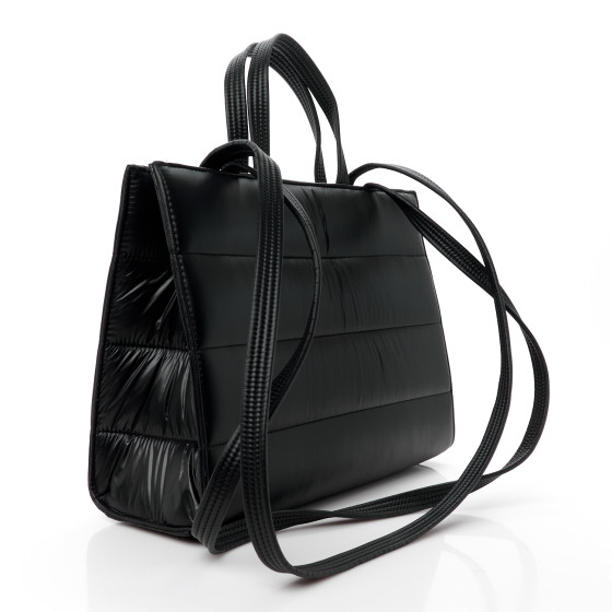 TELFAR Nylon Medium Puff Shopping Bag Black 1499204
