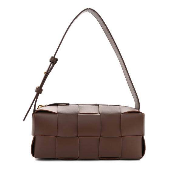 BOTTEGA VENETA Lambskin Maxi Intrecciato Small Brick