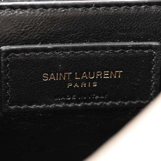 【Saint Laurent】MiniMonogramNolitaShoulderBag BlancVintage SAINT LAURENT Lambskin Quilted Monogram Mini Nolita Blanc