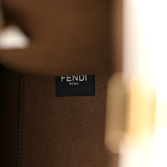 【送料&関税込】Printed Plexiglass And l Forever Fendi E FENDI Vitello Plexiglass FF Embossed Mini Fendi Sunshine