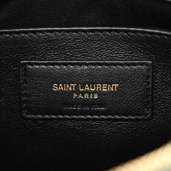 ファッション雑貨・小物その他 Saint Laurent 736455 Y9956 SAINT LAURENT Suede Calfskin Y Quilted Monogram Small Loulou