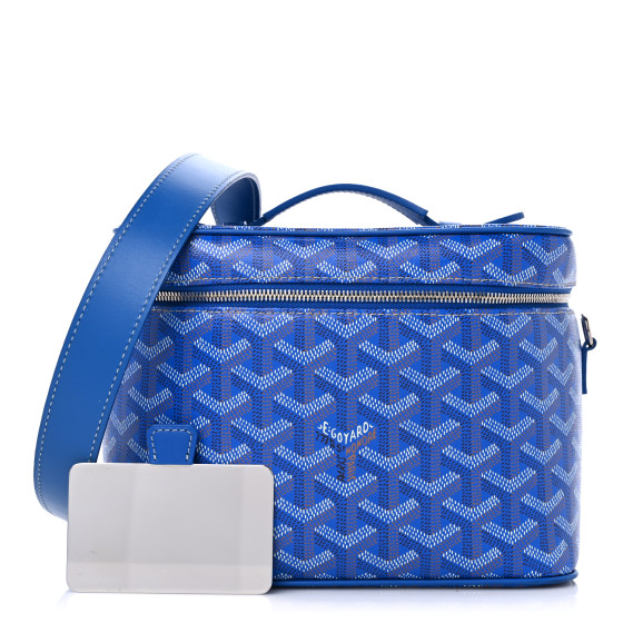 GOYARD Goyardine Muse Vanity Case Sky Blue 1352545