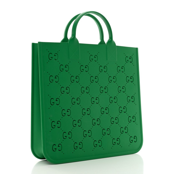 GUCCI Rubber Kids GG Tote New Shamarock 1353720 | FASHIONPHILE