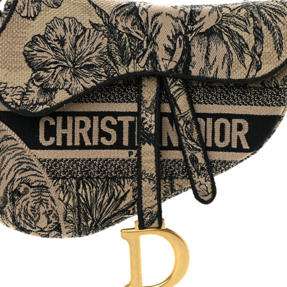 CHRISTIAN DIOR Canvas Embroidered Toile de Jouy Voyage