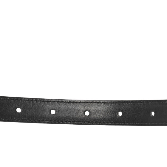 CELINE Box Calfskin Small 18mm Triomphe Belt 75 30 Black