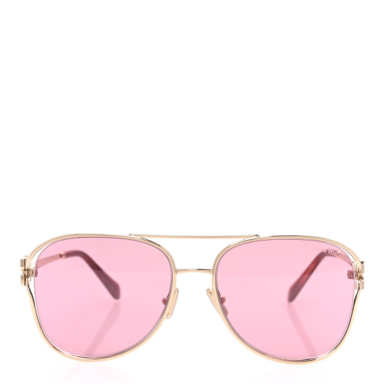 MIU MIU Metal Sunglasses SMU 52Z Pink 1684497 | FASHIONPHILE