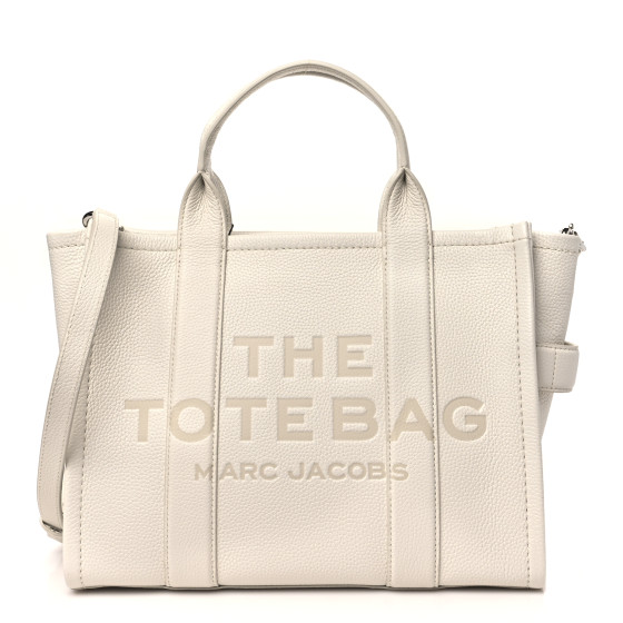 MARC JACOBS Grained Calfskin Medium The Tote Bag Cotton