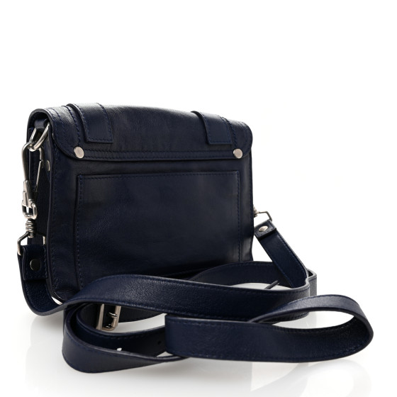 PROENZA SCHOULER Lambskin PS1 Mini Crossbody Bag Indigo