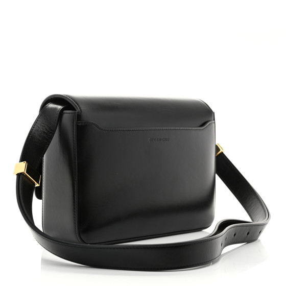 GIVENCHY Box Calfskin Medium 4G Shoulder Bag Black 1702621