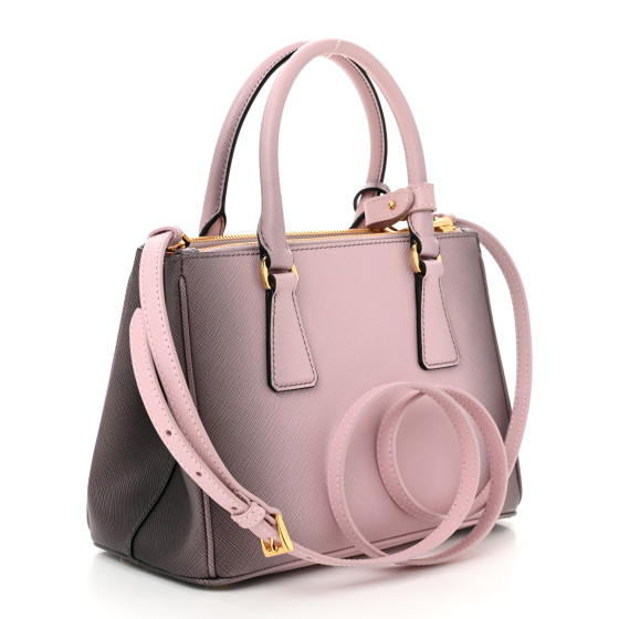 PRADA Saffiano Lux Ombre Small Galleria Double Zip Tote