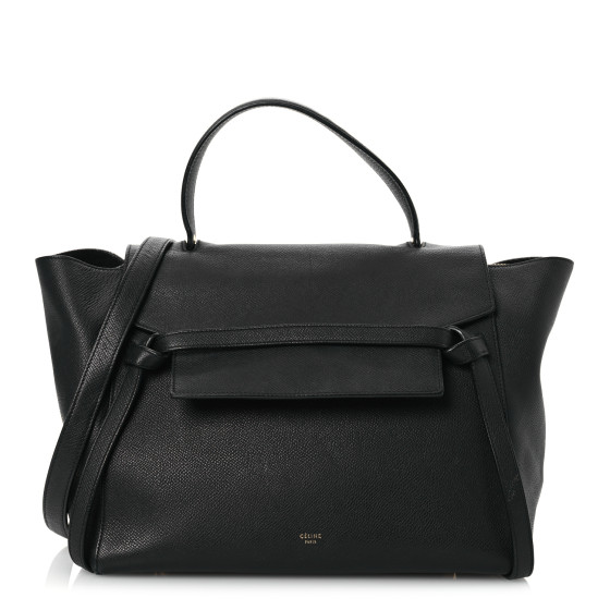 CELINE Grained Calfskin Mini Belt Bag Black