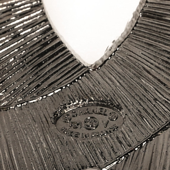 CHANEL Baguette Crystal CC Brooch Silver 1698381 | FASHIONPHILE