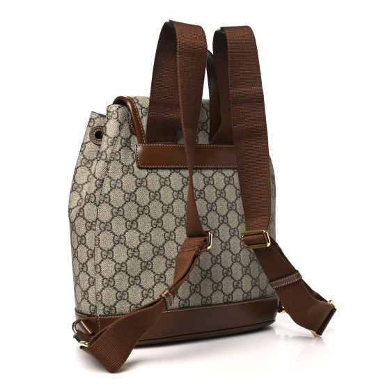 GUCCI GG Supreme Monogram Azalea Calfskin Retro Interlocking