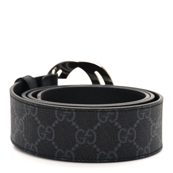 GUCCI GG Supreme Monogram Selleria Calfskin Interlocking G